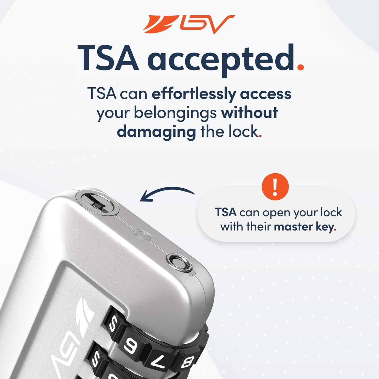 TSA Accepted Luggage Travel Lock, Set-Your-Own Combination Lock for School Gym Locker, Luggage