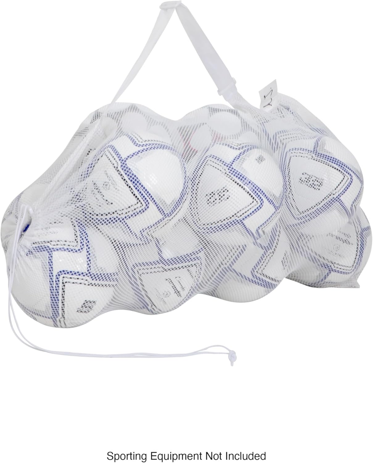 Champion Sports Mesh Equipment Bag – Heavy-Duty Nylon Drawstring Bag with Lock & ID Tag, Breathable