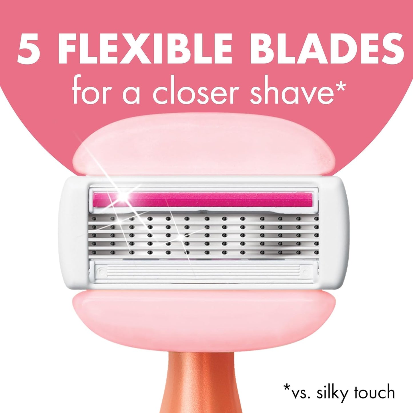 BIC Soleil Glide Disposable Razors for Women, 5 Blades With Shea Butter Moisture Strip For a Smooth Glide, 2 Piece Razor Set (Pack of 2)
