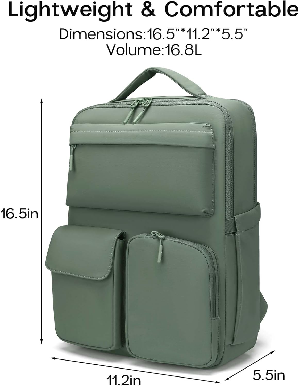 FODOKO Backpack for Work, Casual Backpack for Women Men Daypack Backpack for Travel College Bookbag