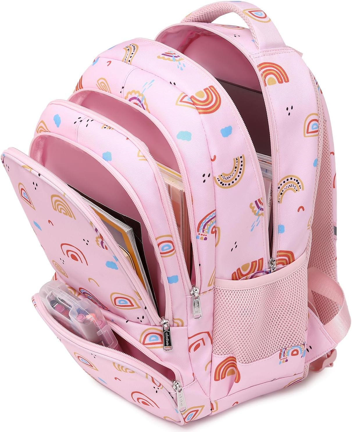 abshoo Lightweight Rainbow Kids Backpack For School Girls Elementary Kindergarten Bookbag School Bags (Rainbow)