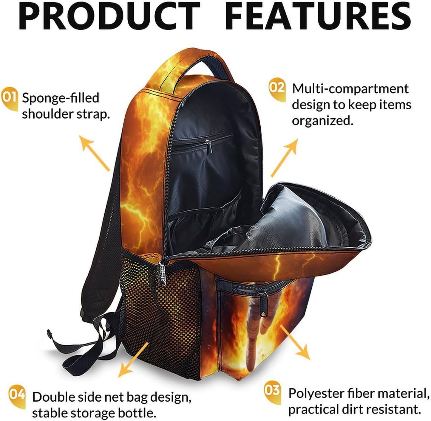 Kids Backpack for Gift, Cool Astronaut Schoolbag for Boys 3-8, Casual Backpacks for Preschool Elementary Kindergarten, Large Capacity Bookbag for Hiking Vacation Travel School