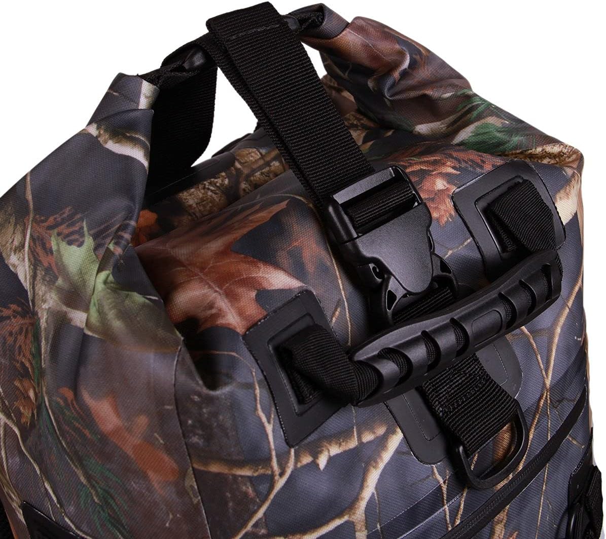 Rockagator Waterproof Backpacks - Hydric Series 40 Liter Hunting Camouflage Quick-Submersion Waterproof Backpack, River Dry Bag for Canoeing, Kayaking or Rafting, Camo