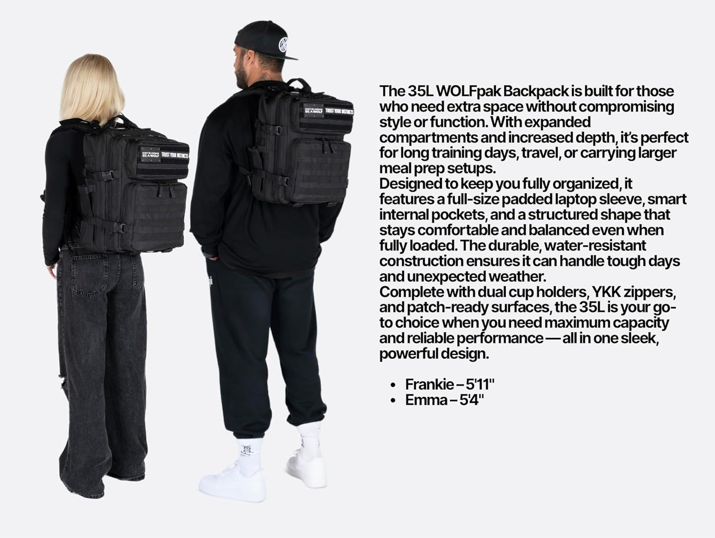 WOLFpak 35L Meal Prep Management Backpack (Black Venom)