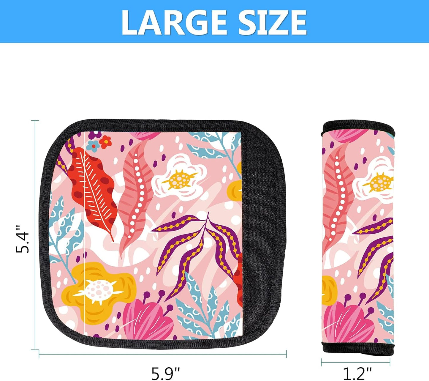 Luggage Handle Wraps 3Pcs – Neoprene Bag Handle Wrap for Bogg, Luggage Identifiers for Suitcases Easy Identification, Stylish & Comfy Suitcase Handle Replacement Travel Accessories for Airport Y06