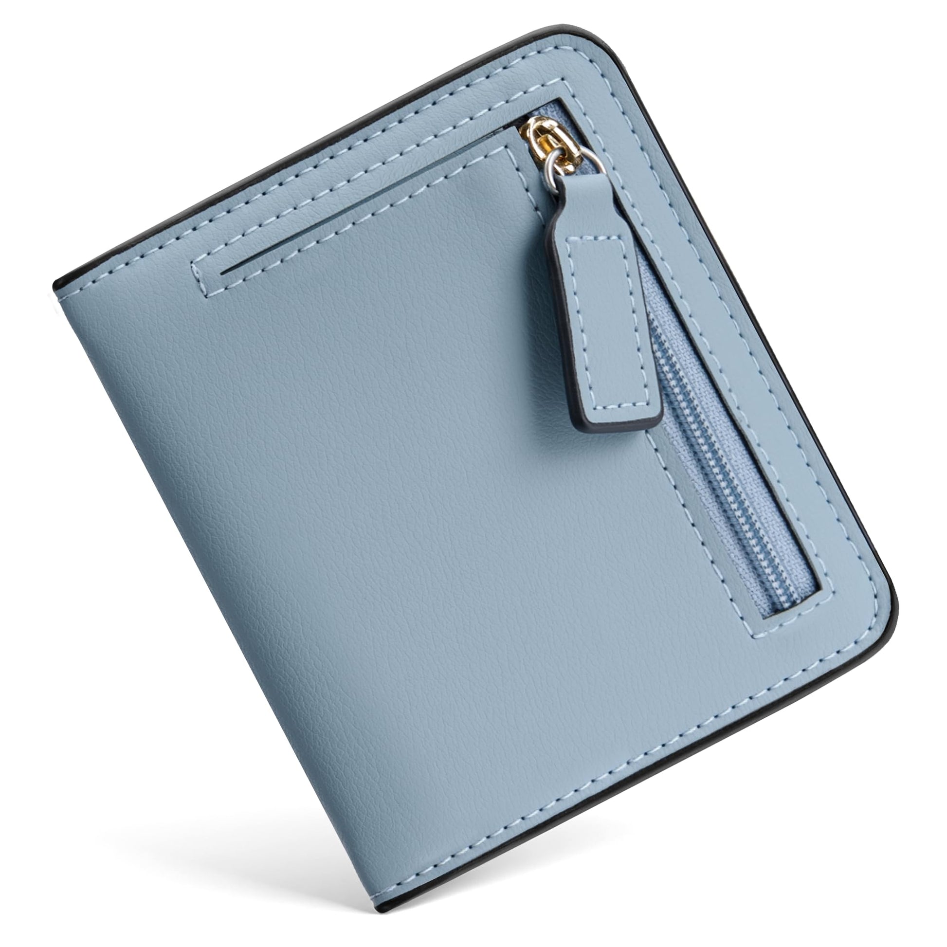 Toughergun Women’s Small Slim Leather Wallet with RFID Protection, Compact Bifold Mini Purse with