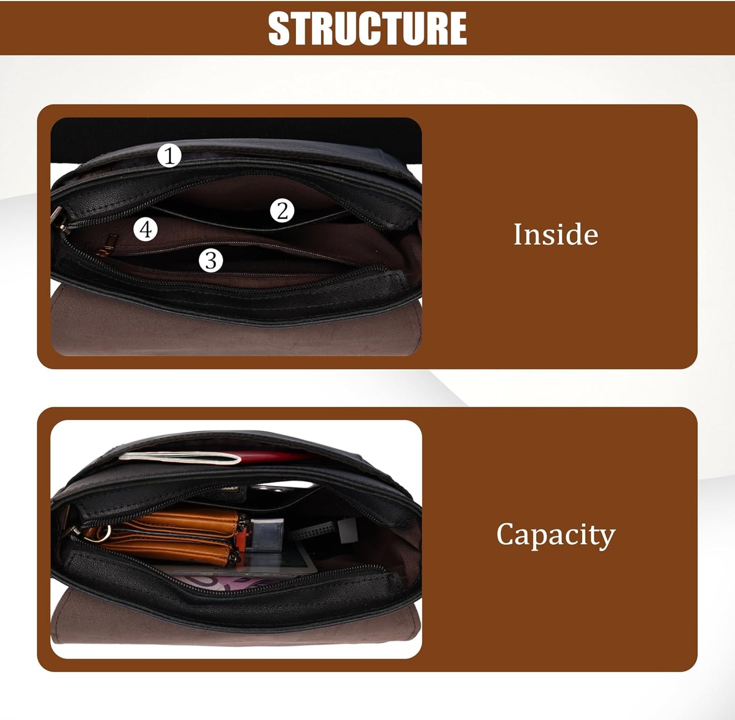 Leathario Crossbody Bag for Men Genuine Leather Small Messenger Shoulder Purse Side Vintage Satchel for Work Business Daily