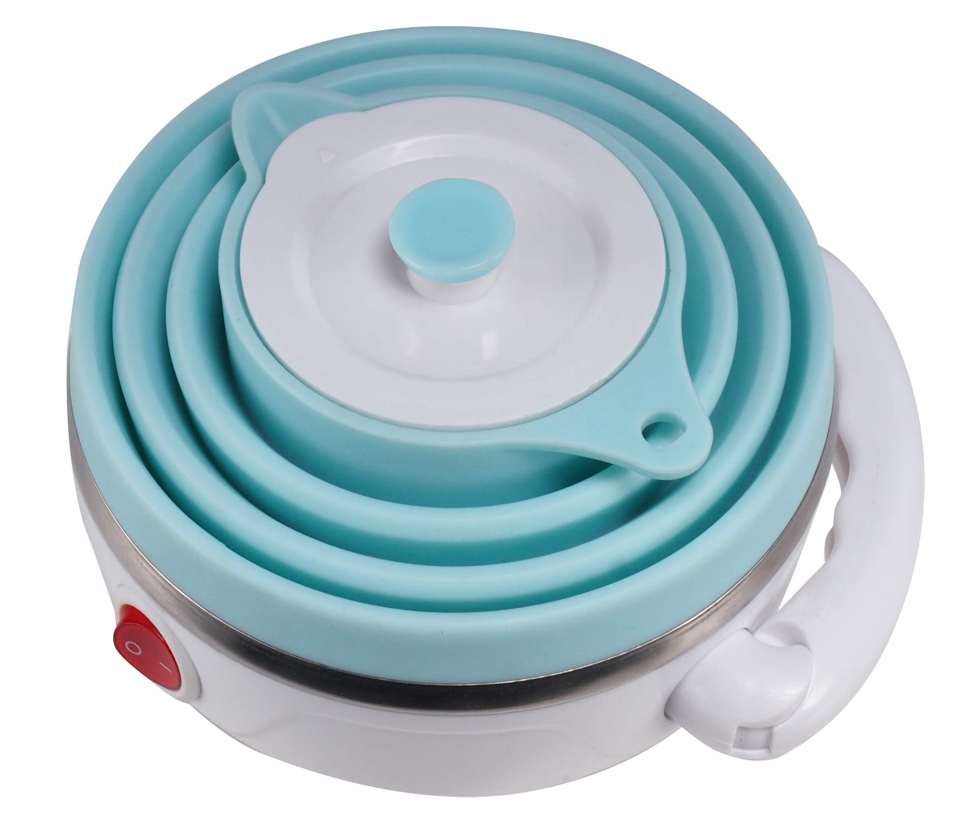 Travel Foldable Electric Kettle, Collapsible Electric Kettle Food Grade Silicone Small Pot Boiling