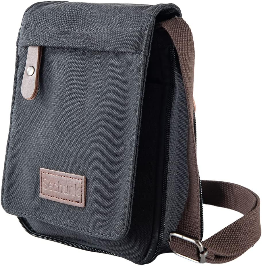 Sechunk Vintage Canvas Messenger Cross body bag Shoulder bag