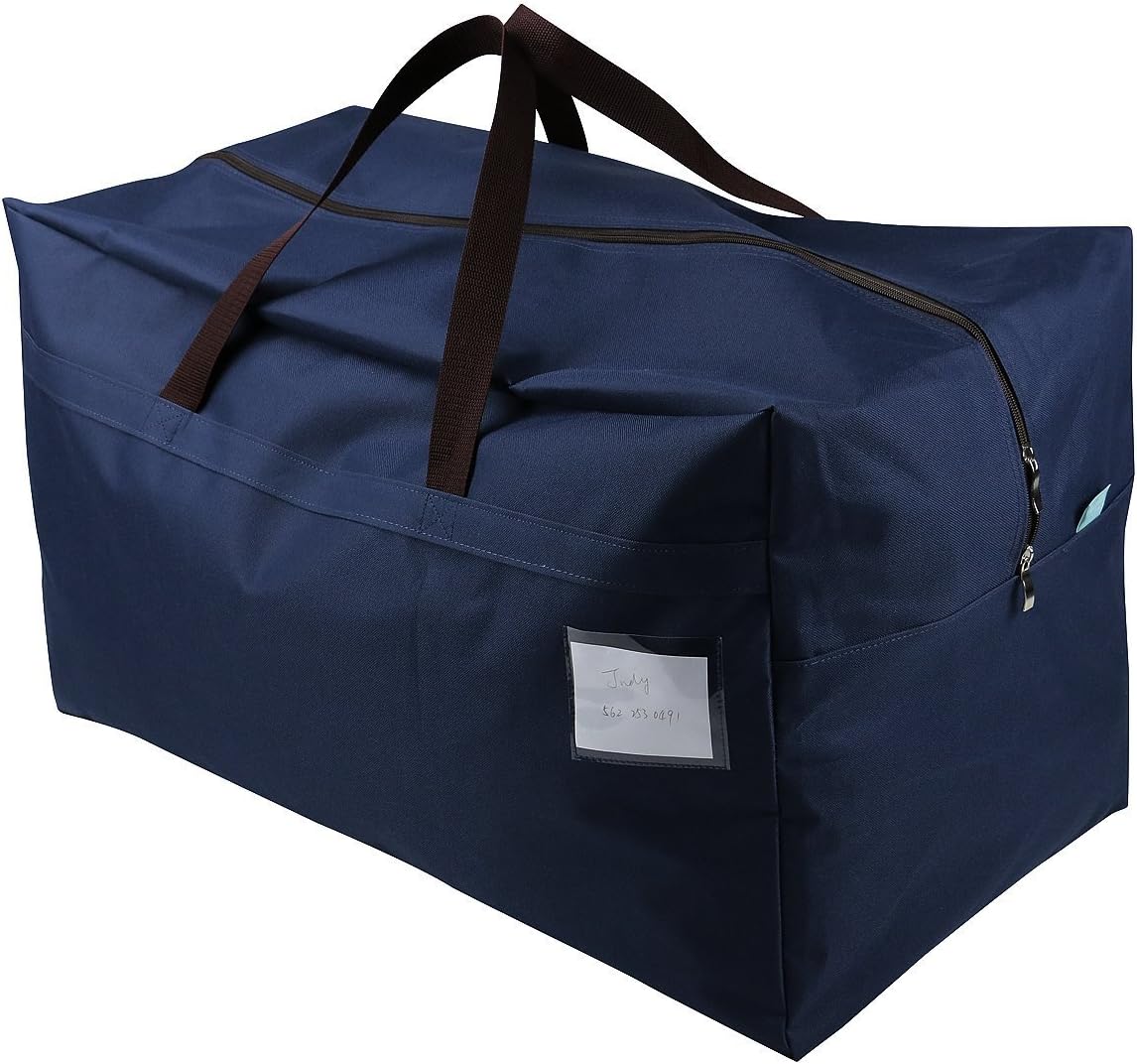 iwill CREATE PRO 100L House Moving Organizer Bags, College Dormitory Storage Bags, Traveling Duffel Tote Storage Bag, Blue