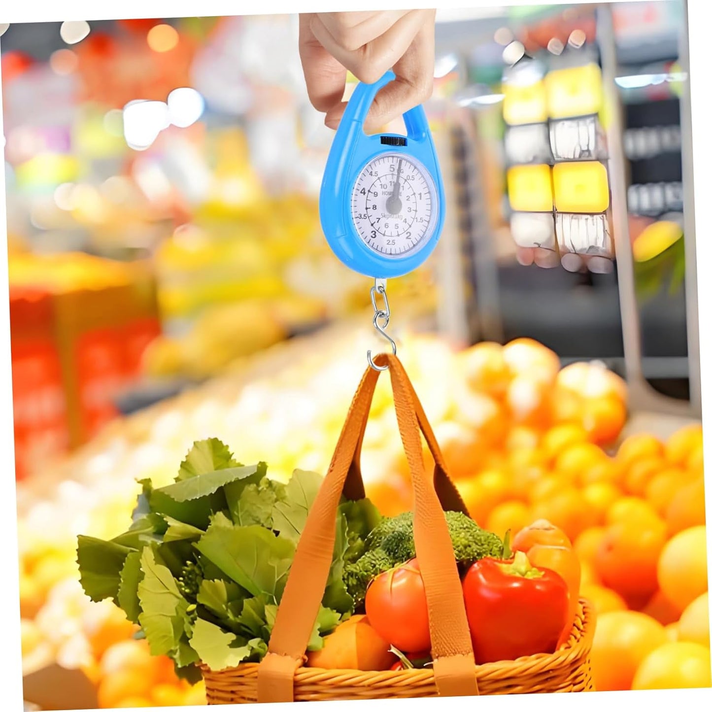 CHILDWEET Mechanical Spring Scale for Luggage Portable Hanging Scale Single-Point Design for Digital Weighing