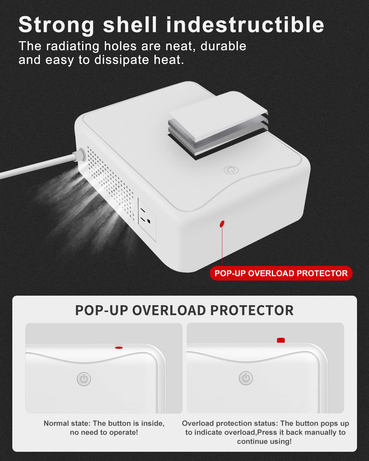 ZHENGXI 120v to 100v Voltage Converter 2000W Step Down Transformer, No Noise, Ten Protection