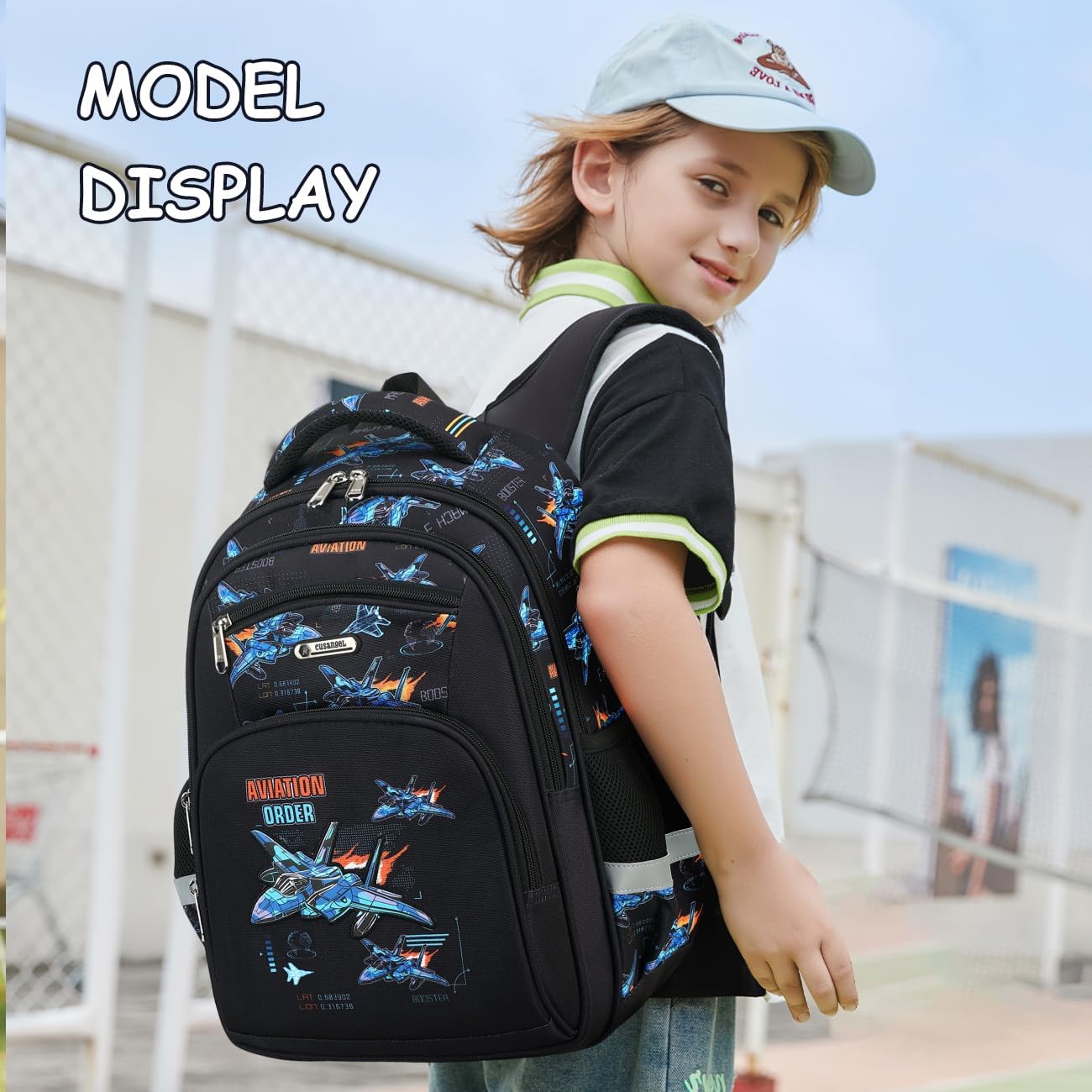 Cusangel Kids school Backpack for Boys Girls,Elementary 6-10years Bookbag nylon large capacity backpack,Daypack