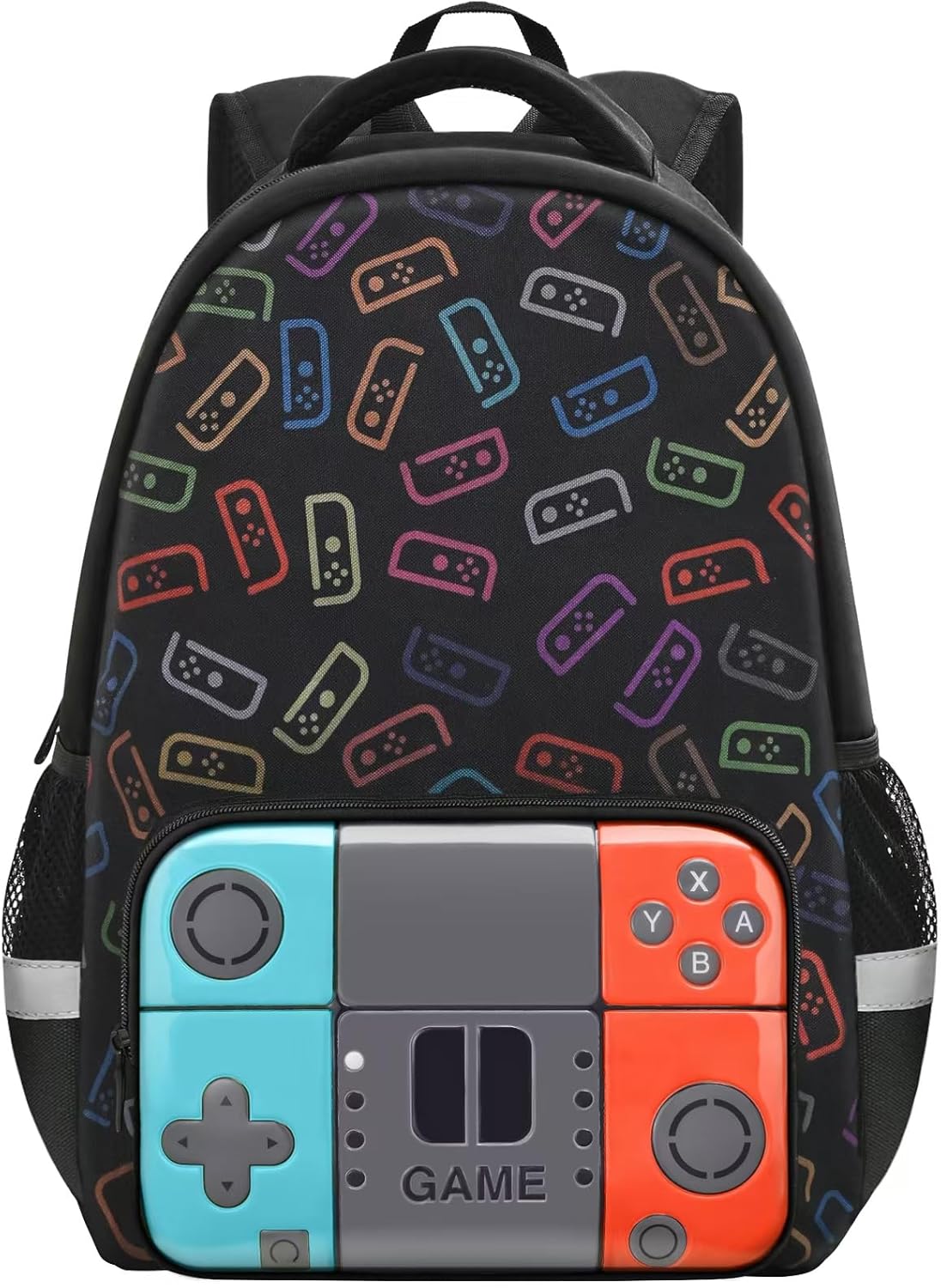 Boys Backpack for School,Gamer Backpack for Boys Kids,Boy Bookbag for Elementary Middle School Student,Video Game Bookbag For Boy Kids Teen Age 6-14,17″