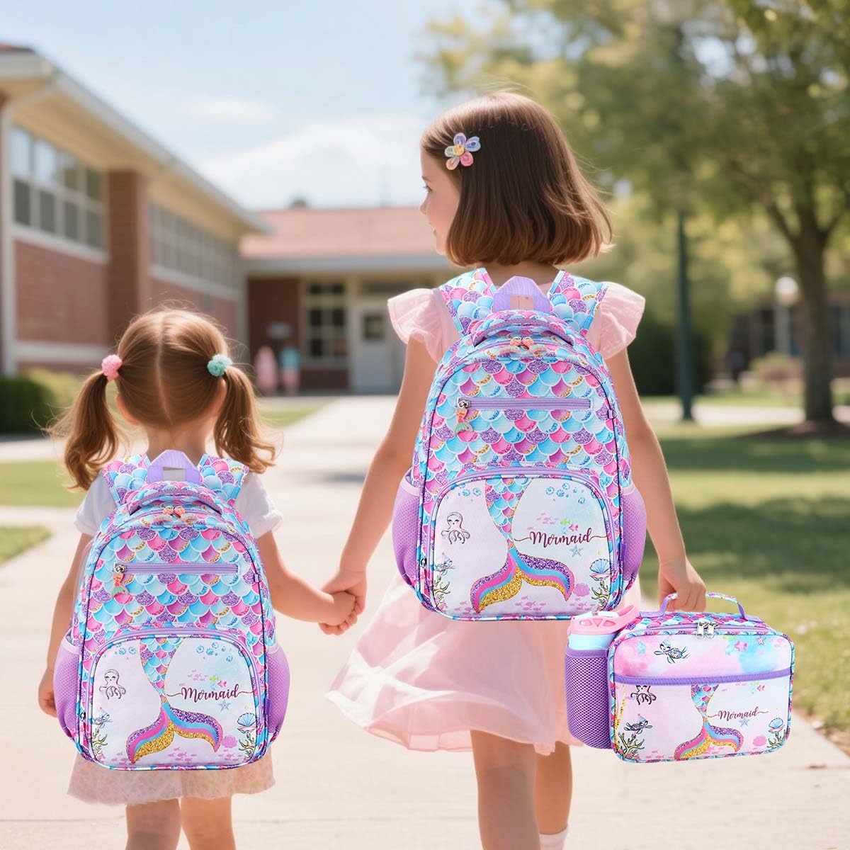 RHCPFOVR Kids Backpack for Girls - Girls Backpack 3-8 Ages Butterfly for Kids 15 Inch School Bookbag for Kindergarten Elementary School Bookbag for Girl 1st 2nd Grade