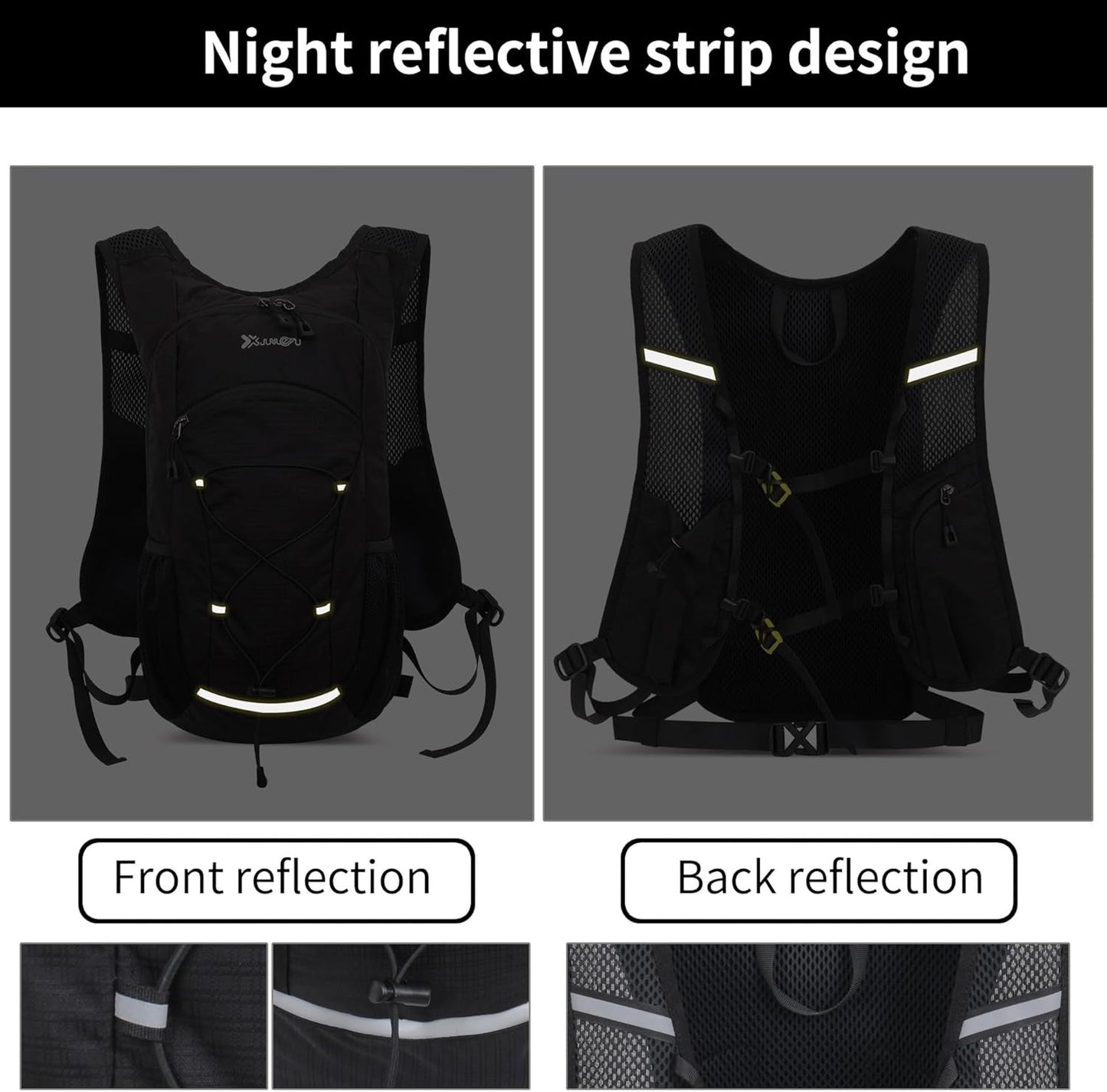 DOJUNS Hiking Backpack Lightweight Travel Backpack 20L Waterproof Hiking Daypacks Camping Backpack for Men Women (Dark Blue)