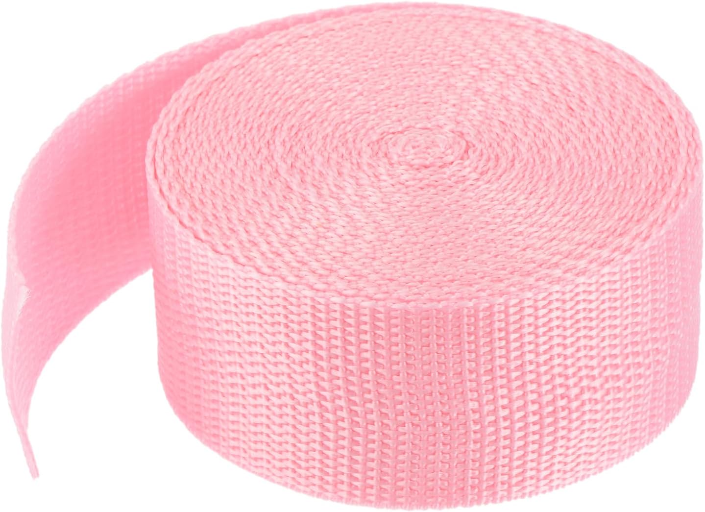 MECCANIXITY Lightweight Polypropylene Webbing Strap 1 1/2" 5 Yard Backpack Strapping Band Light Pink for Outdoor Luggage Cargo Straps