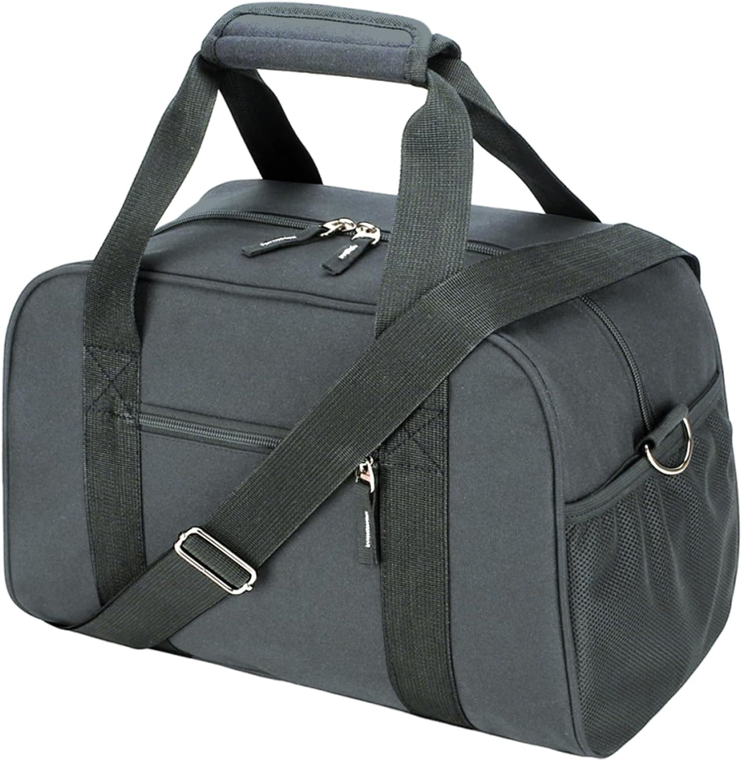 SeaRock 14 inch Small Gym Bag, Mini Duffel Bag for Women & Men, Carry On Lightweight for Travel Sport - Dark Grey