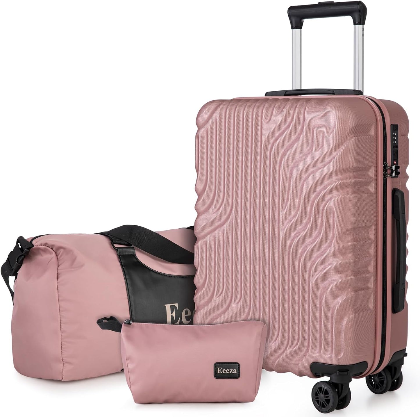 Suitcase Set 3 Piece 20-inch Carry on Luggage with Wheels ABS Hard Shell Lightweight and TSA Lock