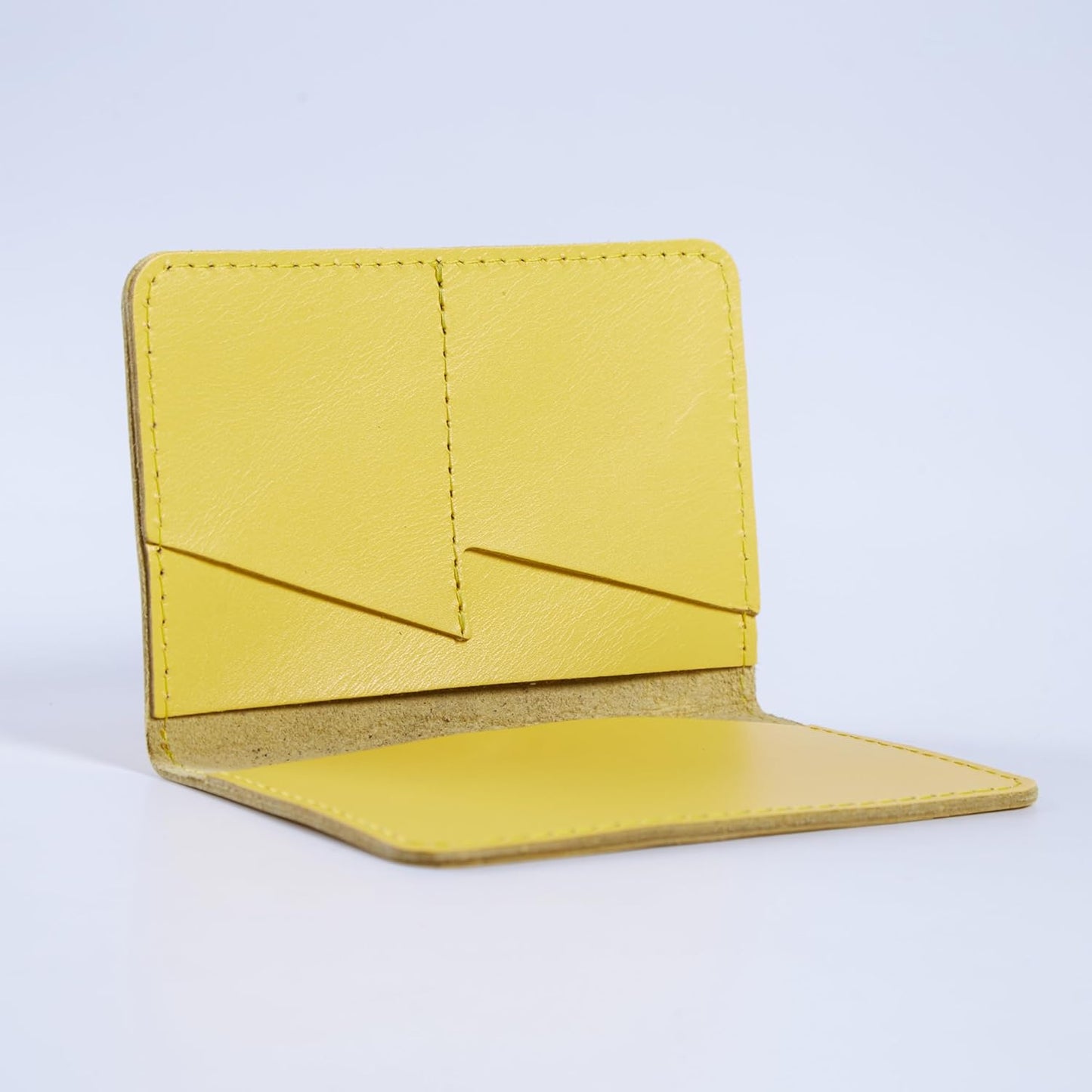 INCARNE Passport Cover - Travel Passport Wallet - Leather Passport Holder for Men Women Family with Card Slots & Note Compartmen - Sleeve Protector - Genuine Leather - Classic Yellow