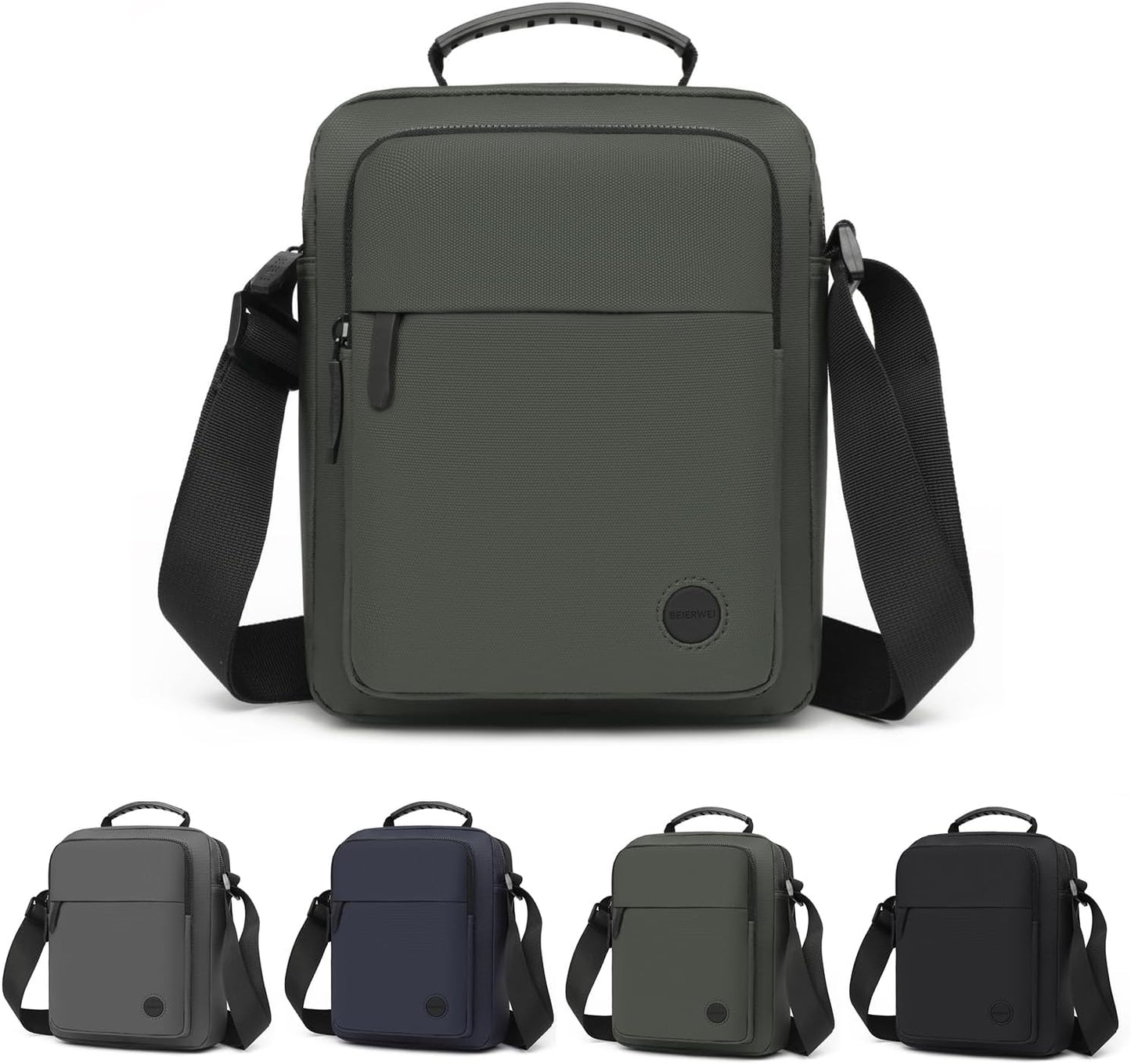 Small Messenger Bag for Men Women, Purse for Men Multi Pocket Purses Bag Hold Phone Handset Anti Theft