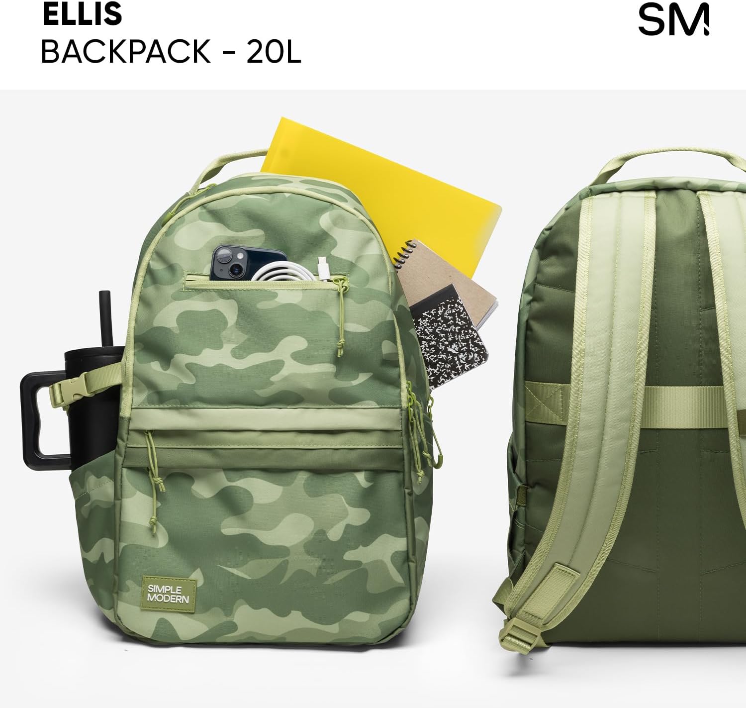 Simple Modern Ellis Backpack for School | Elementary Middle and High School Bookbag for Kids and