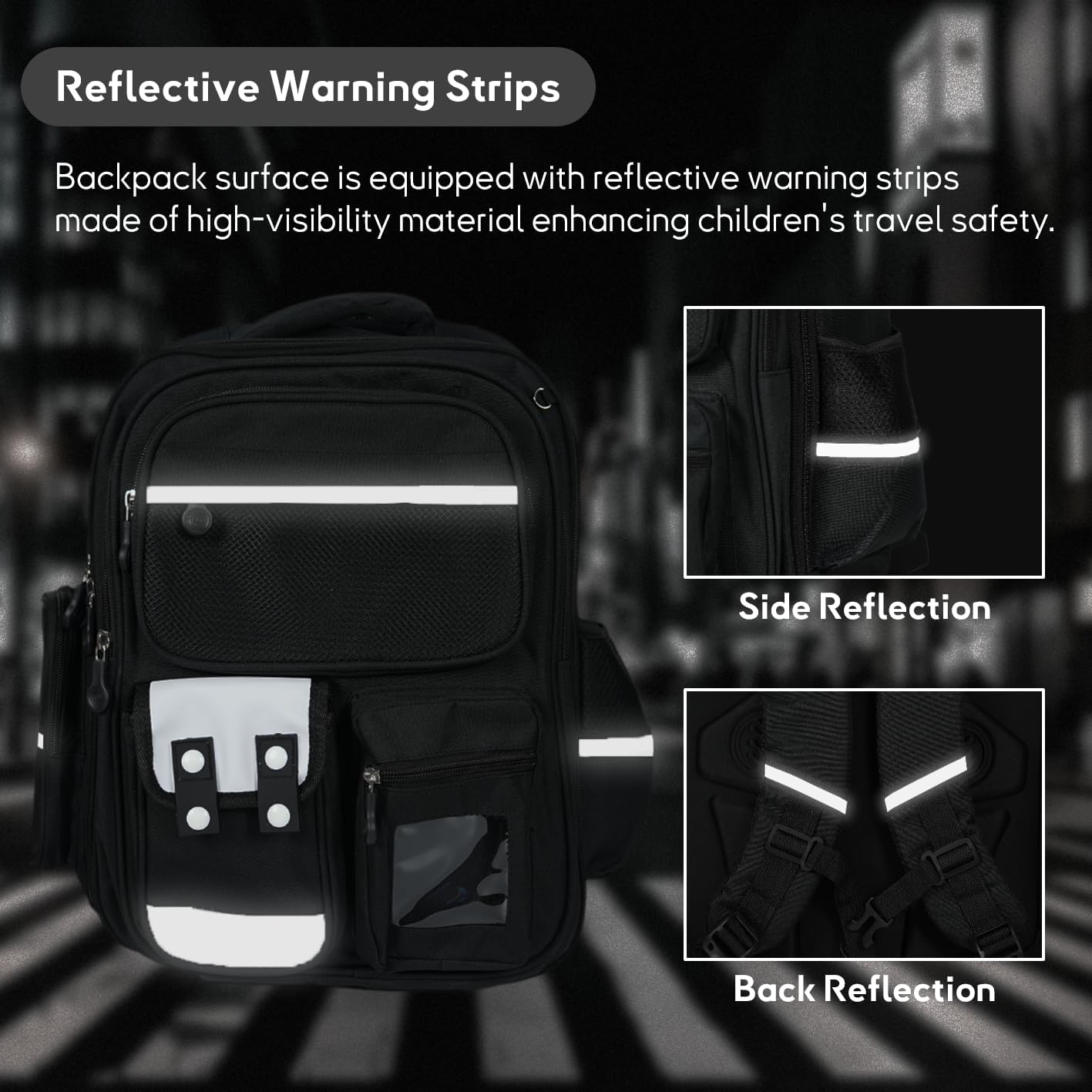 Kids Backpack for Kids, Lightweight Waterproof Black Backpack for School, Kindergarten Elementary School Kids Students Girls and Boys Backpack