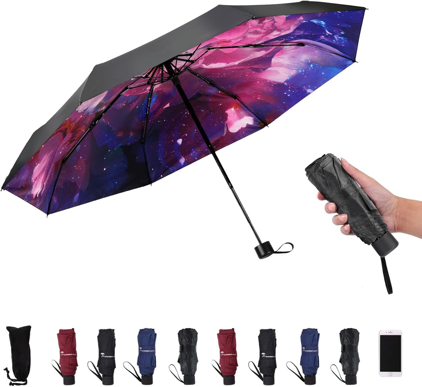 SY COMPACT Travel Umbrella - Lightweight Portable Mini Compact Umbrellas-Factory Outlet Shop