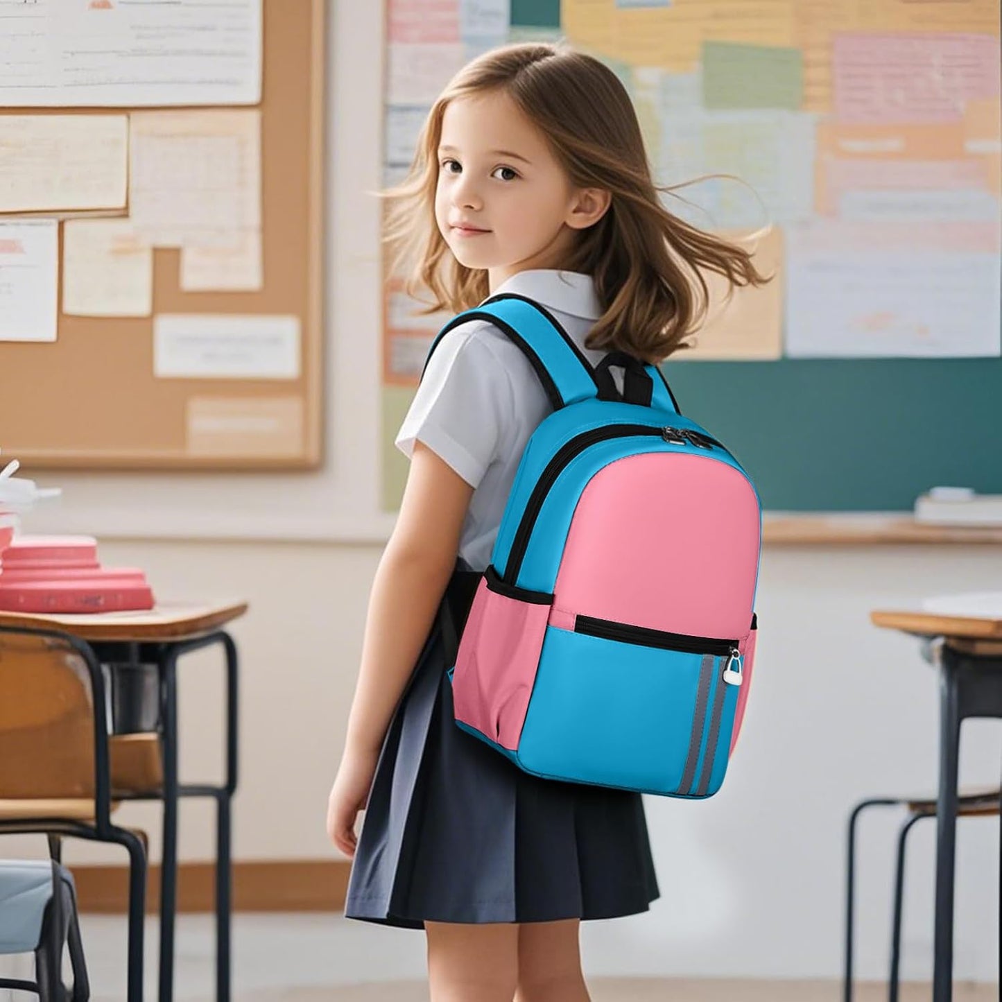 Kids Backpack for Boys Kindergarten School Backpack 14 inch Bookbag for Boys 4-8