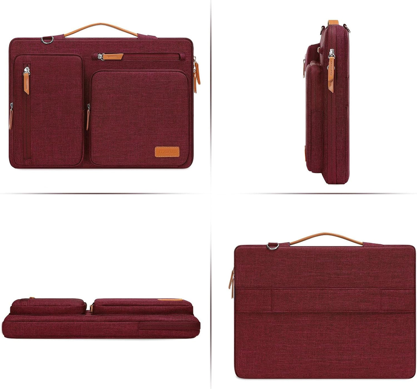 MOSISO 360 Protective Laptop Shoulder Bag,15-15.6 inch Computer Bags Compatible with MacBook Pro 16
