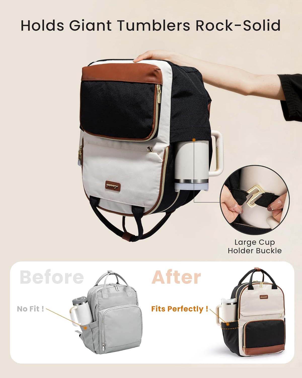 LOVEVOOK Backpack Dark Blue 16 inch