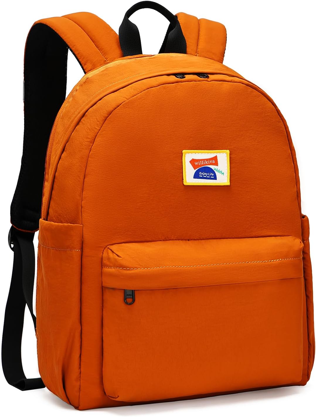 willikiva Kids Backpack for School Boys Girls Teens Toddler Backpack Waterproof Kindergarten Preschool Elementary Bookbag Children Travel Bag(Orange,Medium)