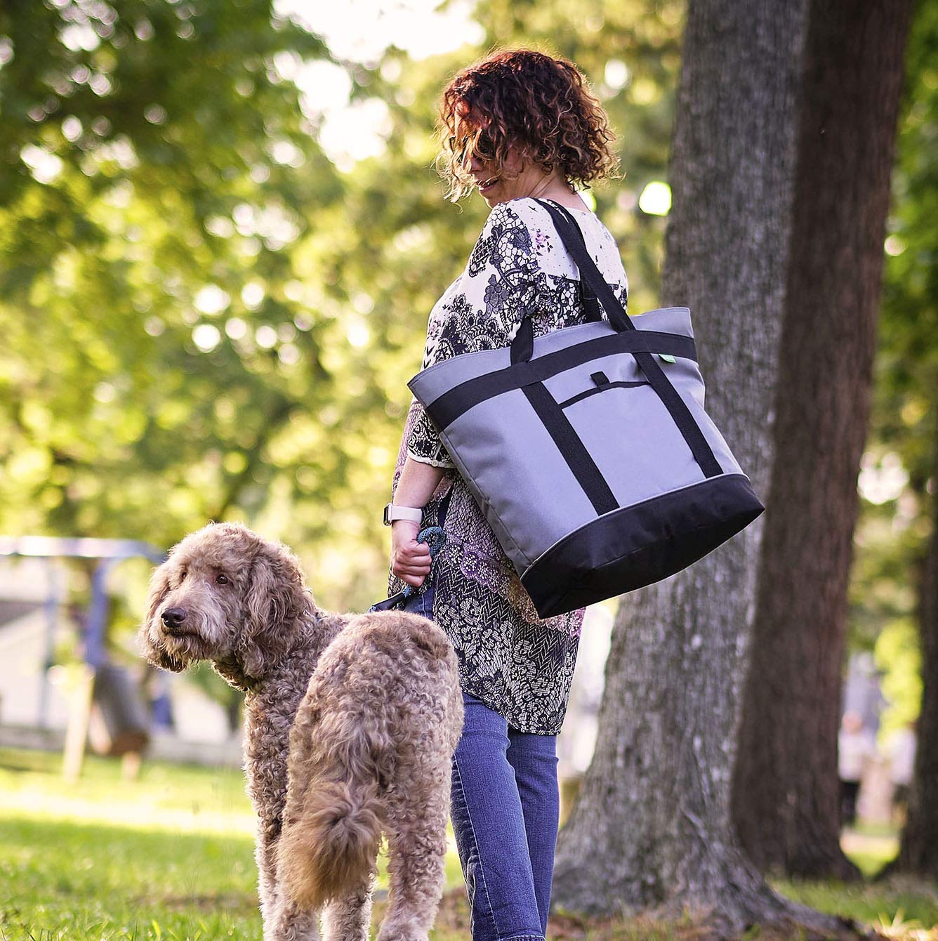 Jumbo Insulated Cooler Bag (Charcoal) with HD Thermal Insulation - Premium, Collapsible Soft Cooler