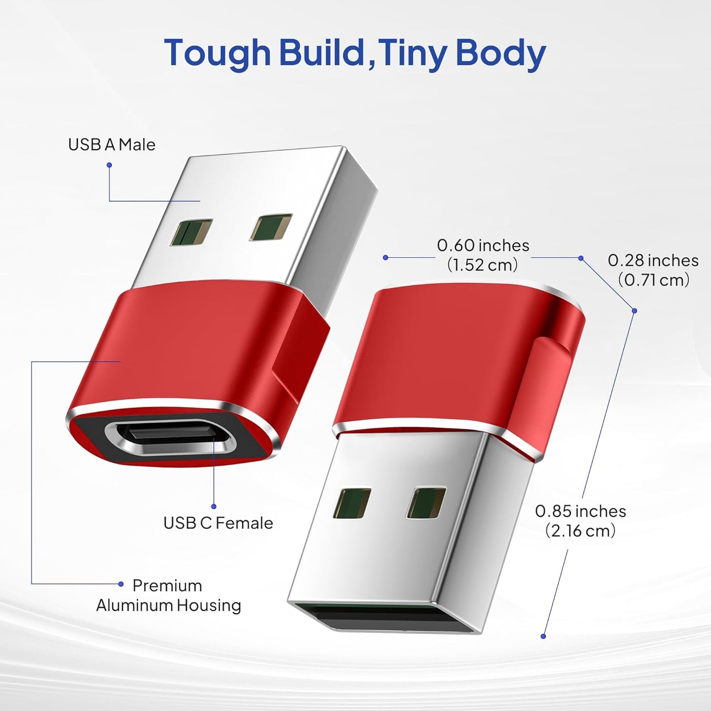 Elebase for Airpods Pro 3 Adapter,USB to USB C Adaptor 4Pack,USBC Female to A Male Cable Connecter for Apple Watch Ultra iWatch 11 10 9 8 7 SE 2,Airpods 4,iPad 8th 9th 10th Air 5th Mini 6th Generation