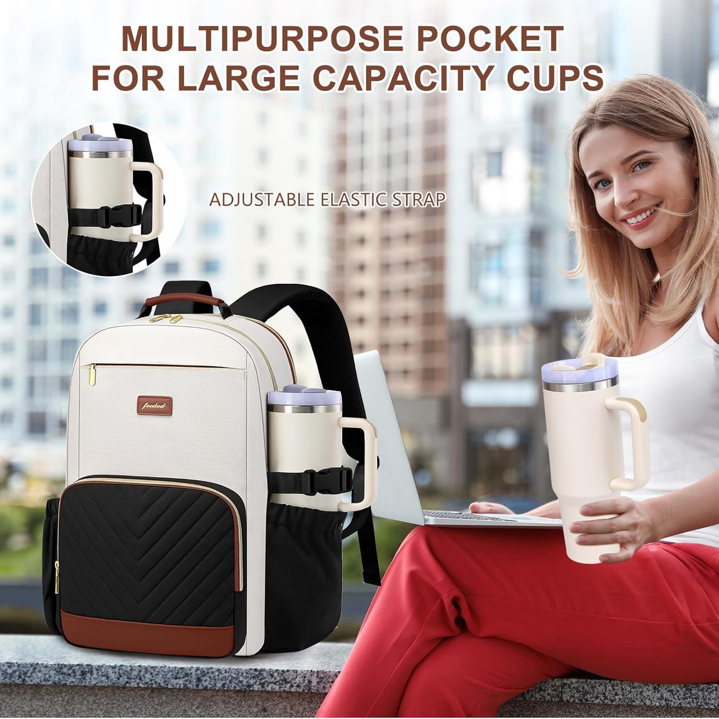 Large Laptop Backpack for Women Bookbag: 18 inch Work School Backpacks with Pocket for Large