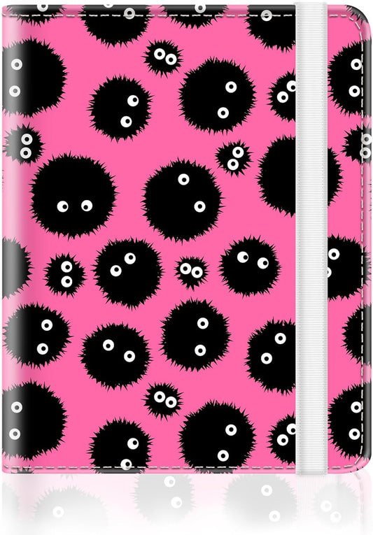 Passport Holder for Travel, Cute Passport Cover for Women Men, Waterproof PU Leather Rfid Blocking Passport Wallet with Credit Card Case for Travel Family, Boys Girls Travel Essentials