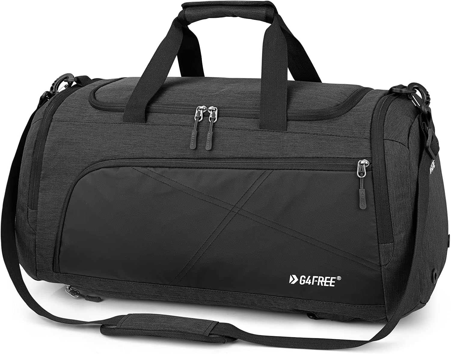 G4Free 45L/60L 3-Way Duffle Backpack Gym Bag with Wet Pocket & Shoes Compartment Sports Travel