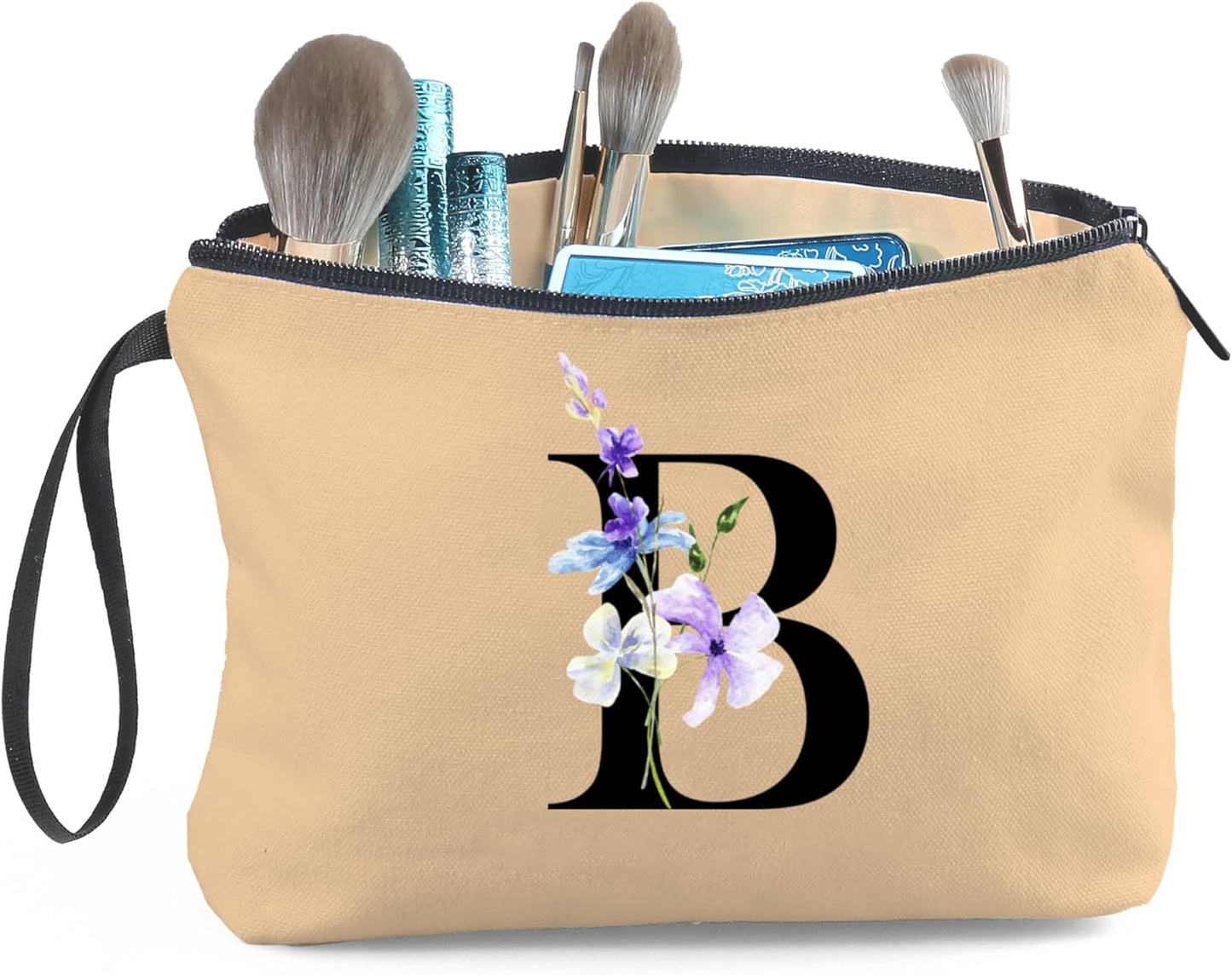 Birthday Inspirational Bridesmaid Proposal Team Small Gifts for Women Mom Aunt Teacher Sister Coworkers Makeup Cosmetic Bag Travel with Mirror Mothers Day Christmas Graduation B