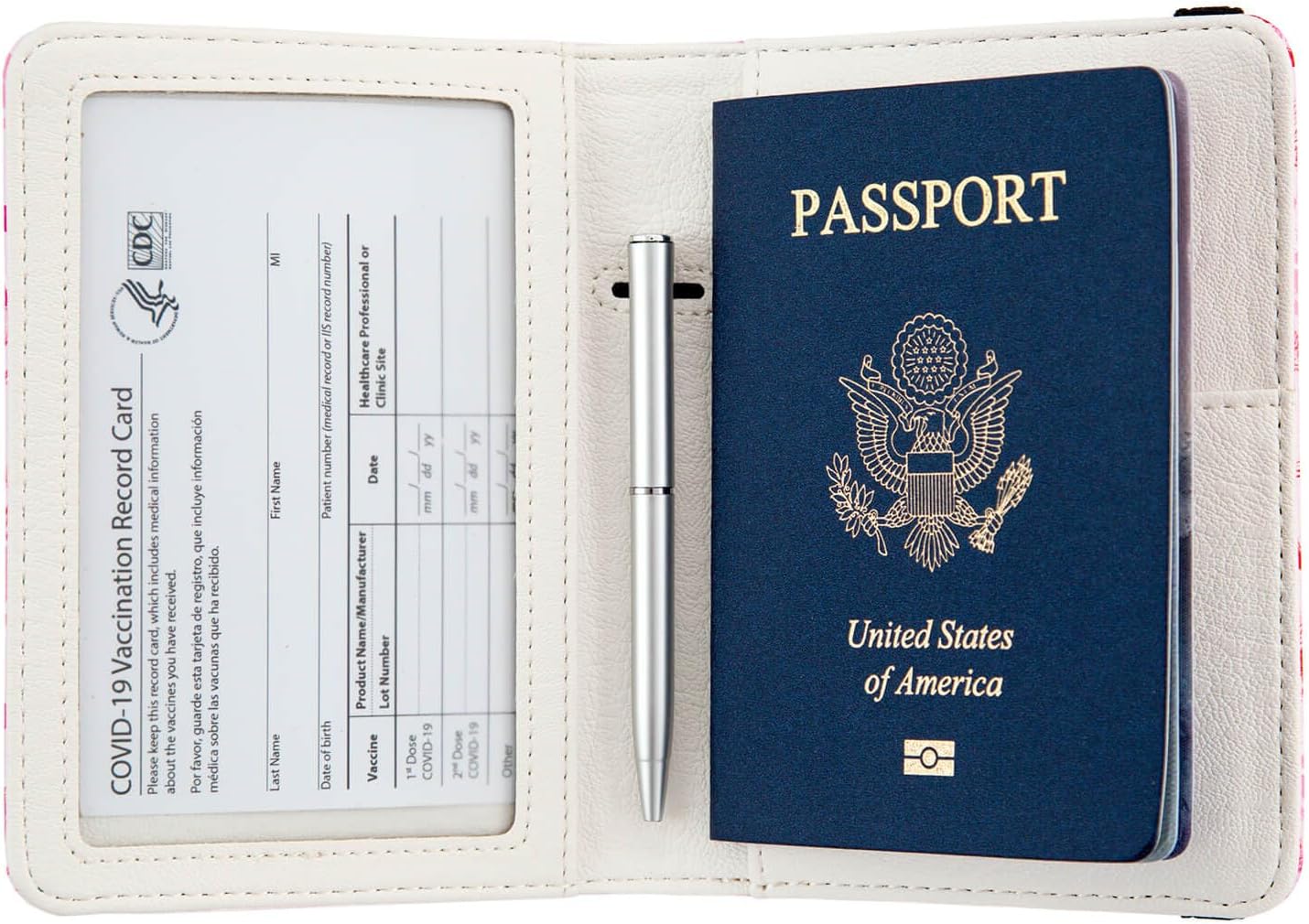 Passport Holder Women,RFID Blocking Travel Wallet,Leather Card Case Travel Document Organizer Credit Card Holder Girl Men (Mushrooms)