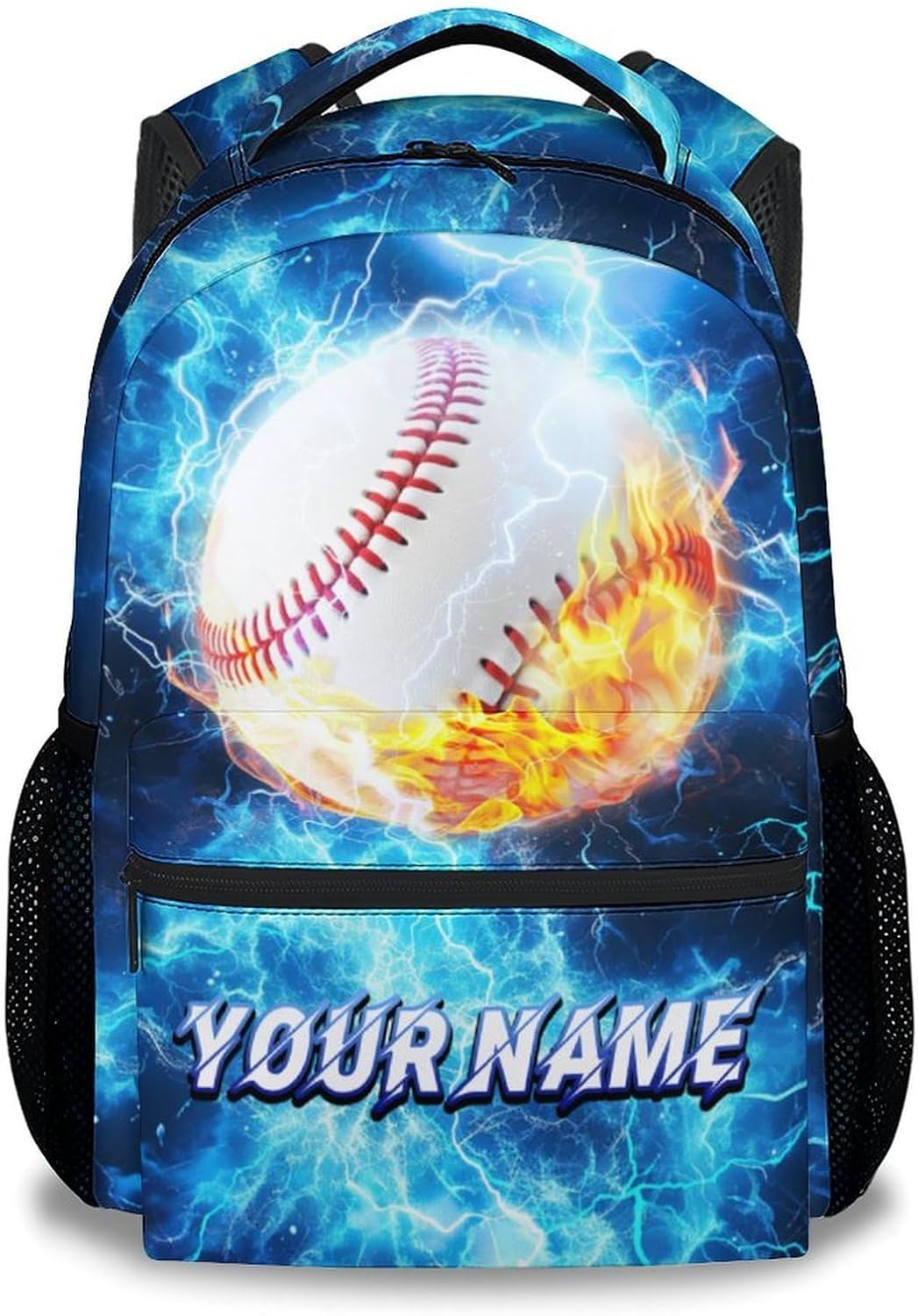 School Backpack for Boys - Personalized Baseball Backpacks for Kids - Custom Youth Bookbag with