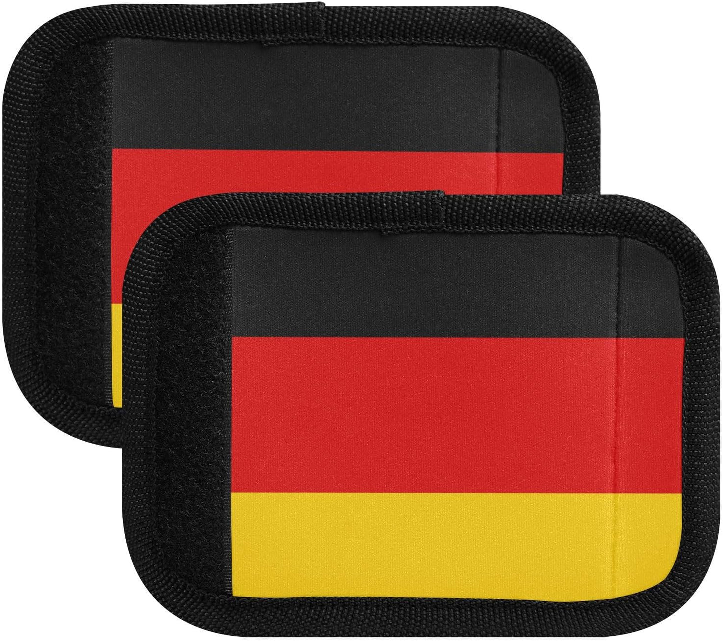 German Flag 2 Pack Luggage Handle Wrap for Suitcase Luggage Identifier Travel Tags Handle Protection Sleeve Cover