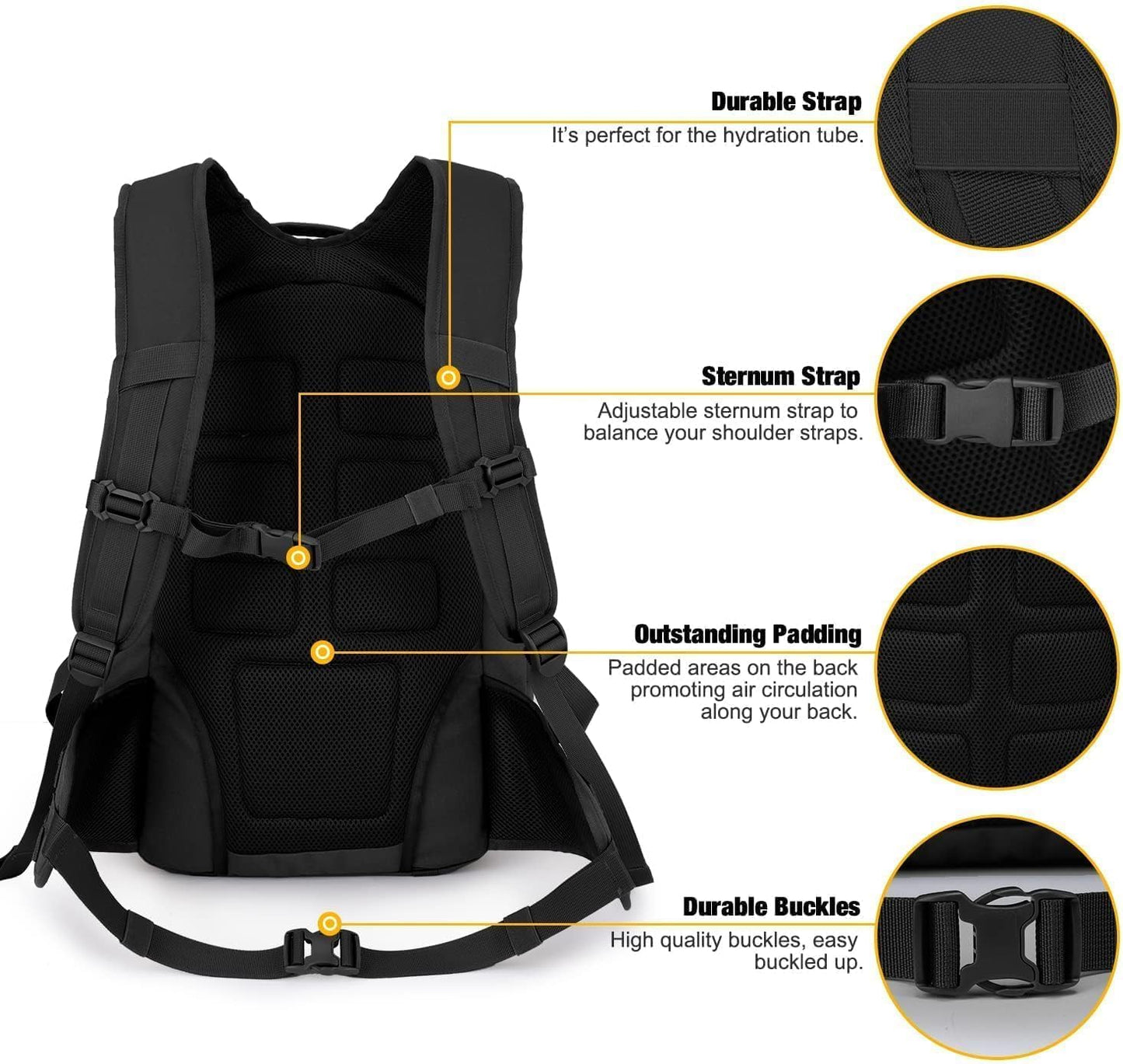 Mardingtop 28L/35L Tactical Backpacks Molle Hiking daypacks for Camping Hiking Military Traveling Motorcycle