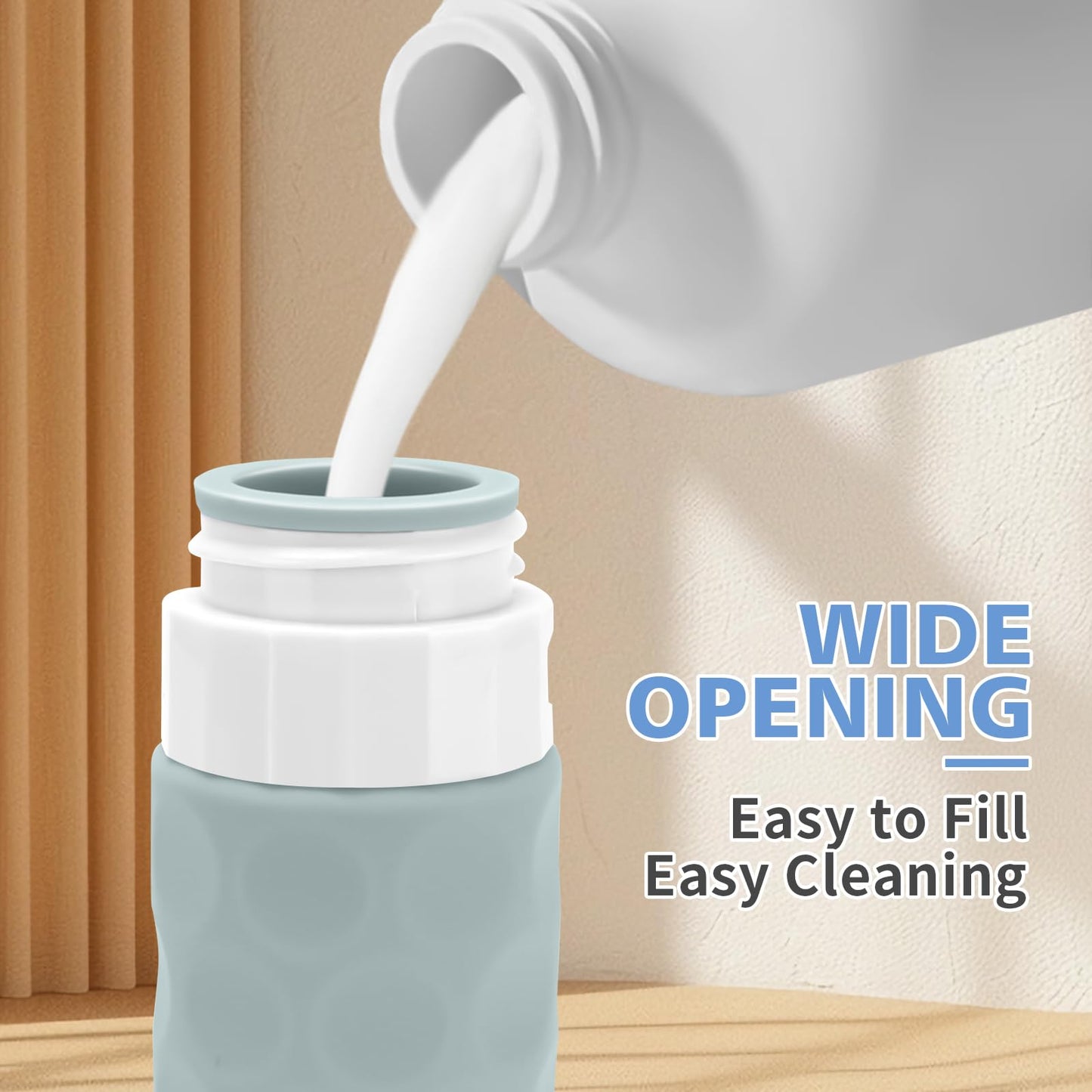 Silevoler Travel Bottles for Toiletries, Silicone Travel Size Containers