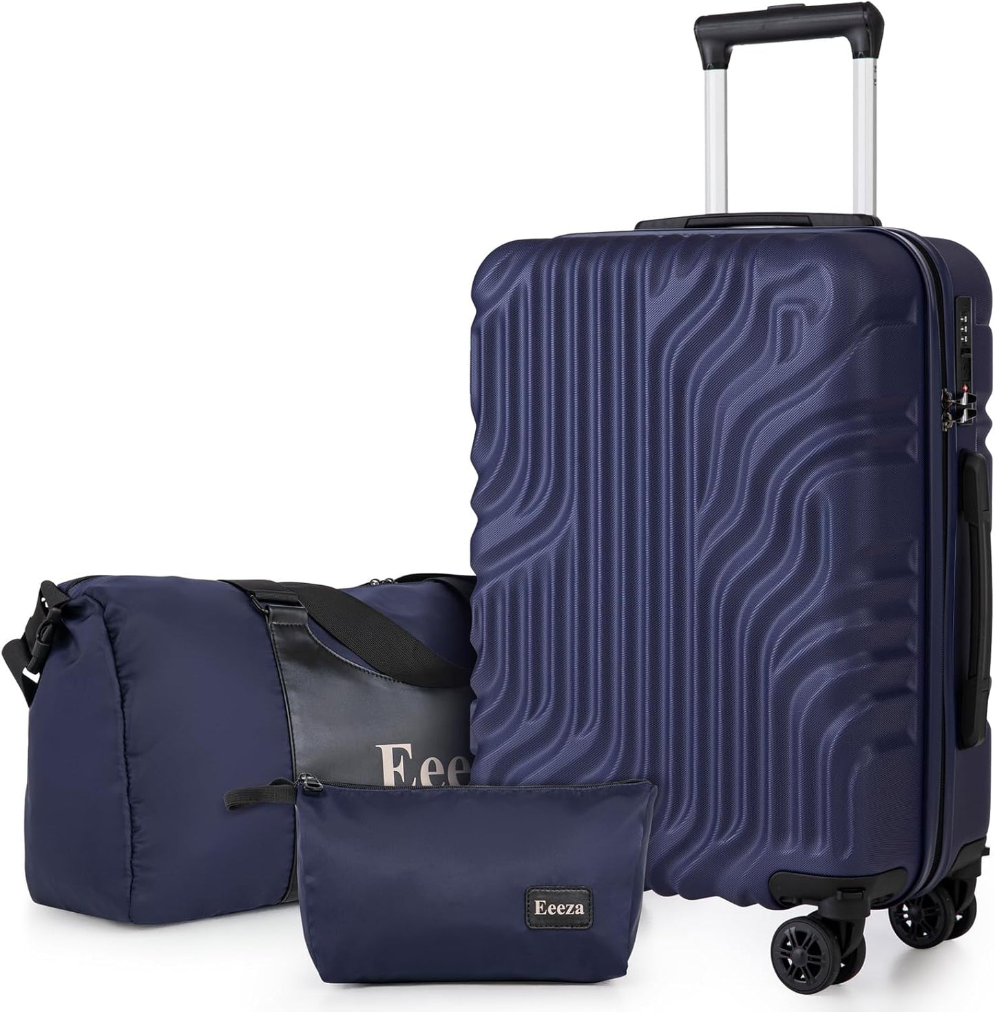 Suitcase Set 3 Piece 20-inch Carry on Luggage with Wheels ABS Hard Shell Lightweight and TSA Lock