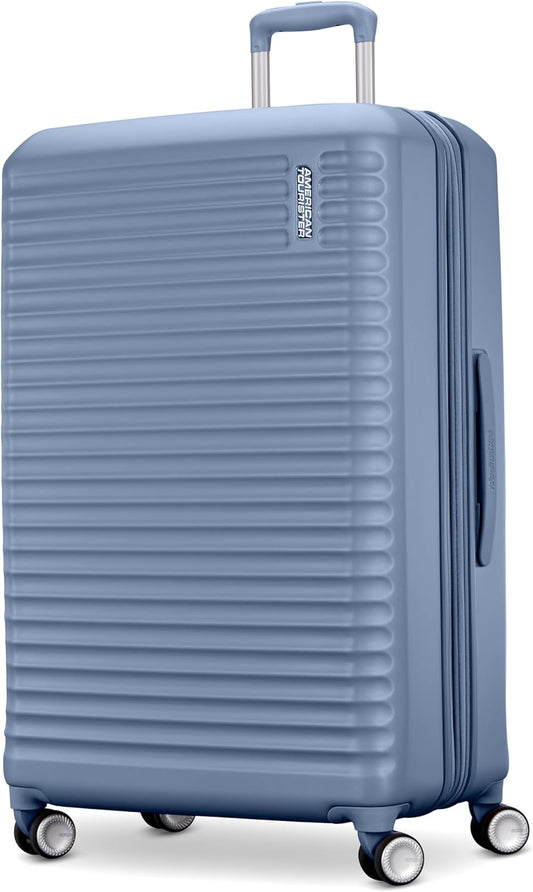 American Tourister Stratum 3.0 Large 28-Inch Spinner, Airline Approved, Durable Hardside Luggage, Expands 1.5", RightHeight™ Adjustable Handle, Elemental Blue
