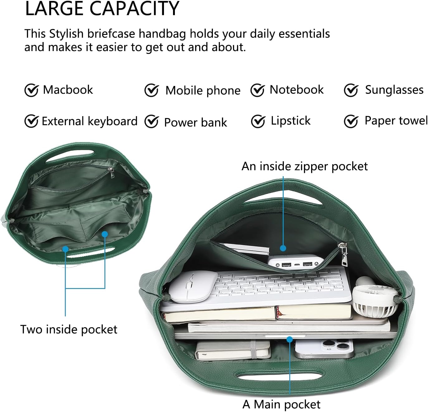 Official Document Computer Bag Stylishly Sleek with Multiple Compartments and Easy to Carry Design