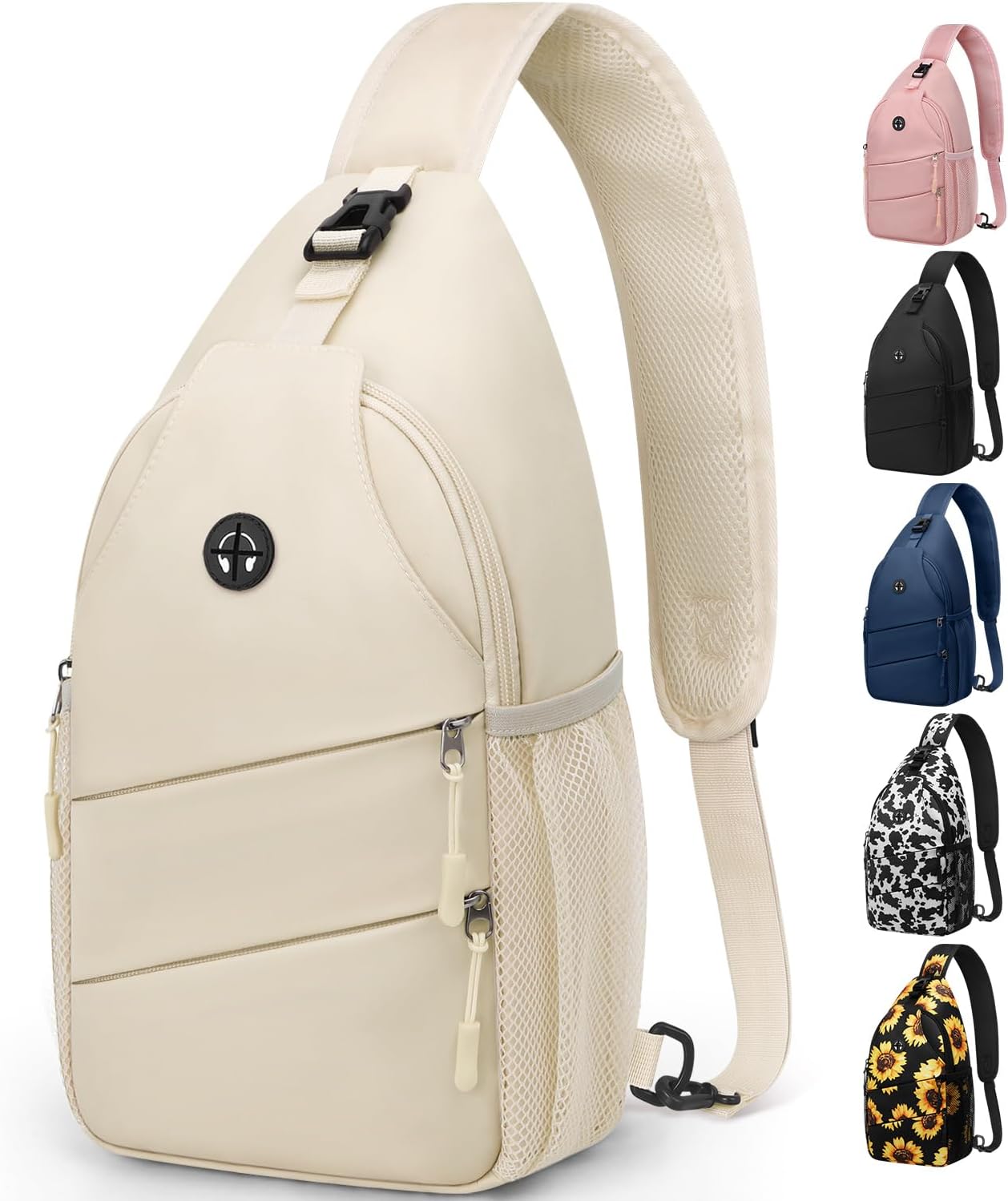 Crossbody Bags for Women Men Trendy Sling Bag Backpack Casual Chest Bag with Convertible Shoulder