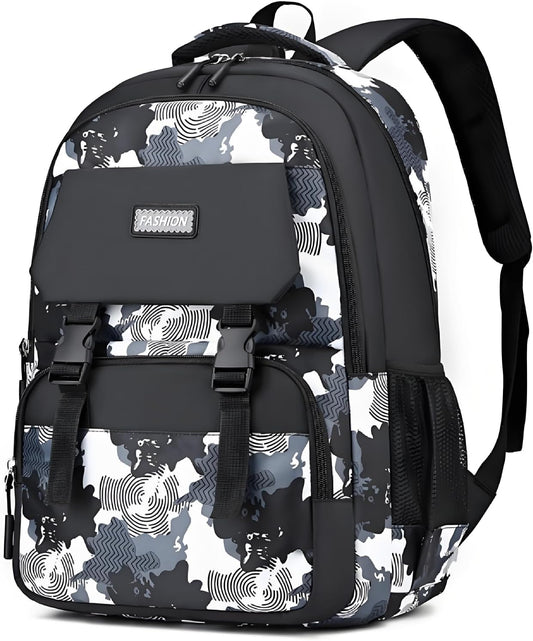 Backpack for Boys Kids School Bags Teen Elementary Middle Student Backpacks 16 inch Laptop Bag Back Packs(Gray Blue)