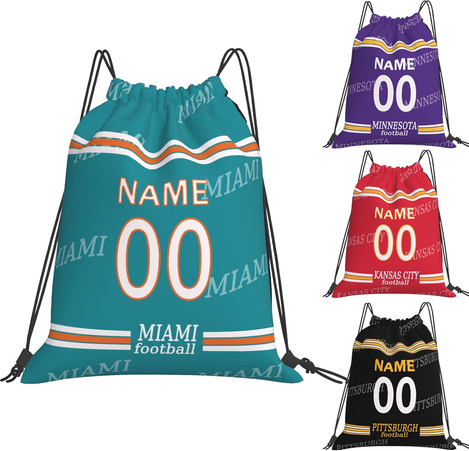 Personalized Drawstring Bag with Your Name Drawstring Backpack for Men Women Small Gym Beach