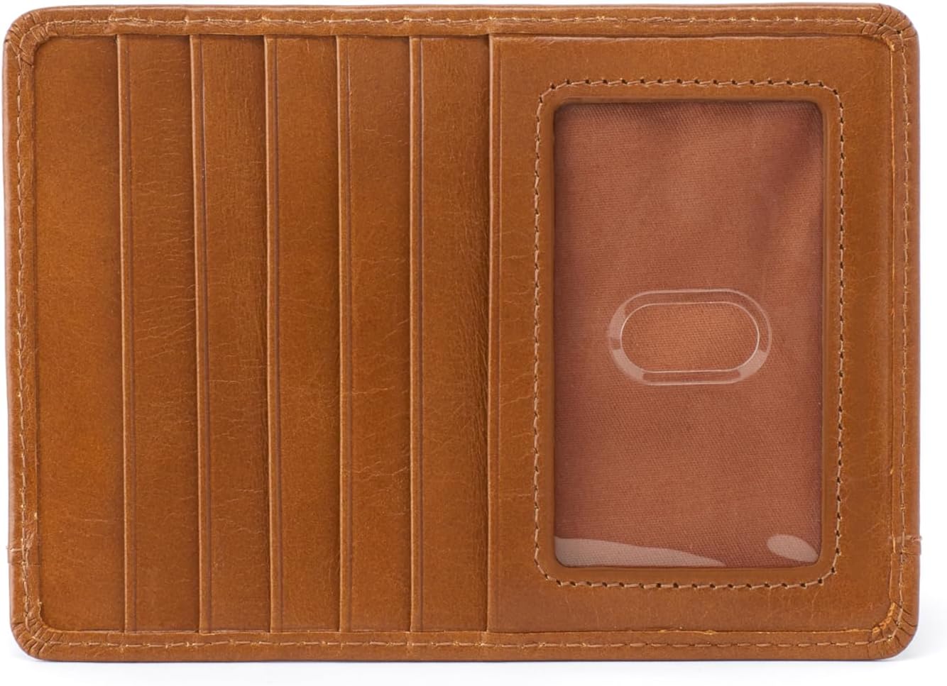 HOBO Euro Slide Leather Wallet with Passport Holder for Travel, Card and Cash Organizer, and Zipper Pocket, Truffle